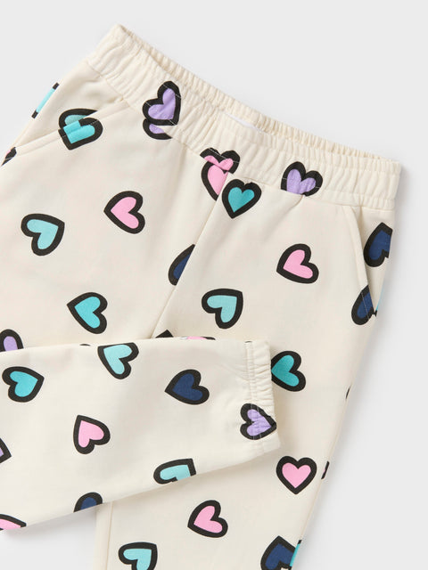 Sinsay Baby Girl's White Multi Heart Printed Sweatpant|Sinsay In Lebanon