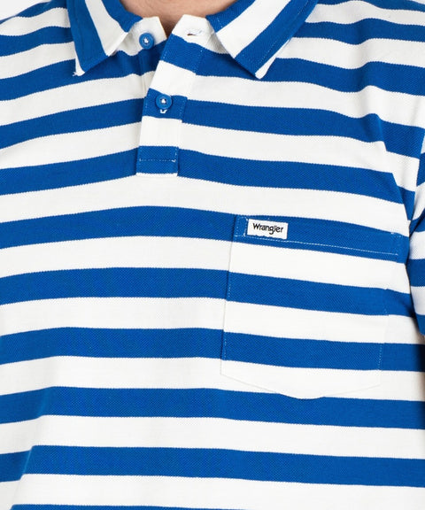 Wrangler Men's Blue & White Striped T-Shirt | Wrangler In Lebanon