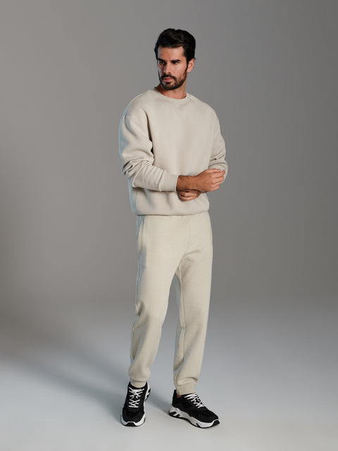 Sinsay Men's Beige Comfort Fit Sweatpants   | Sinsay in Lebanon
