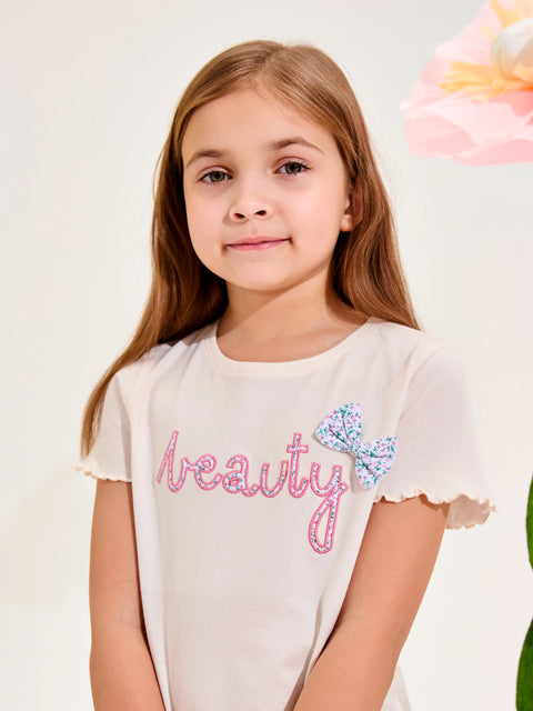 Sinsay Girls Cream Beauty T-Shirt | Sinsay in Lebanon