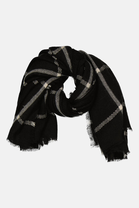Don't Call Me Jennifer Women's Black Lined White Checkered  Scarf    | Don't Call Me Jennifer in Lebanon