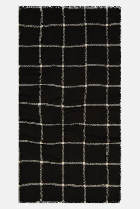 Don't Call Me Jennifer Women's Black Lined White Checkered  Scarf    | Don't Call Me Jennifer in Lebanon