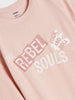 Sinsay Girl's Dusty Pink T-Shirt With Slogan  | Sinsay In Lebanon
