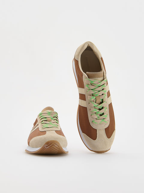 Reserved Men's Brown & Beige Classic Sneakers | Reserved In Lebanon