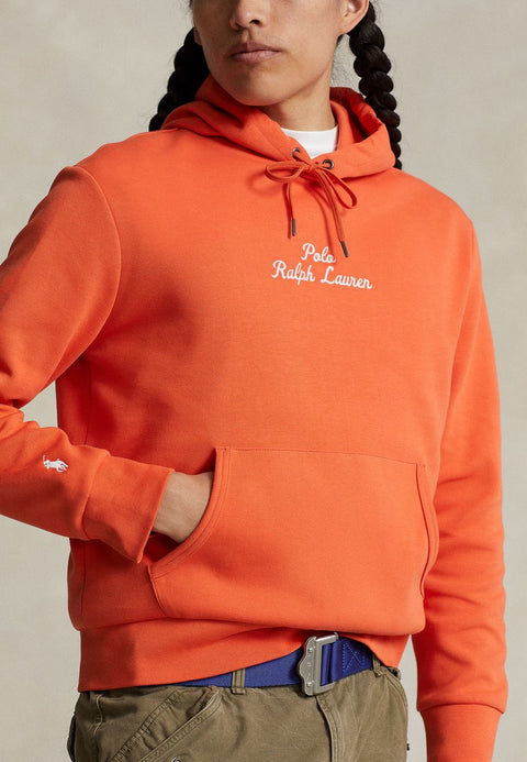 Polo Ralph Lauren Men's Orange Logo Double-knit Hoodie |Polo Ralph Lauren In Lebanon
