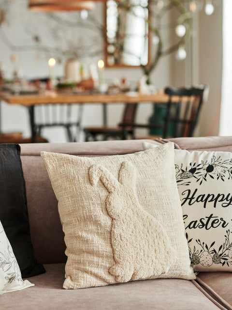 Sinsay Beige Easter Rabbit Pillow Case 45x45cm | Sinsay In Lebanon
