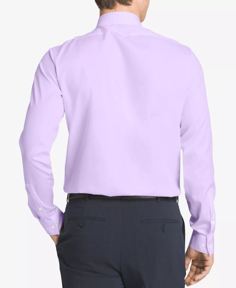 Calvin Klein Steel Men's Lilac Slim-Fit Non-Iron Herringbone Dress Shirt | Calvin Klein In Lebanon