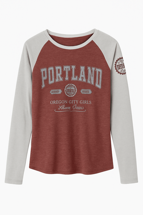 Sublevel Women's Multicolor Long Sleeve Round Neck Printed Blouse |Sublevel In Lebanon