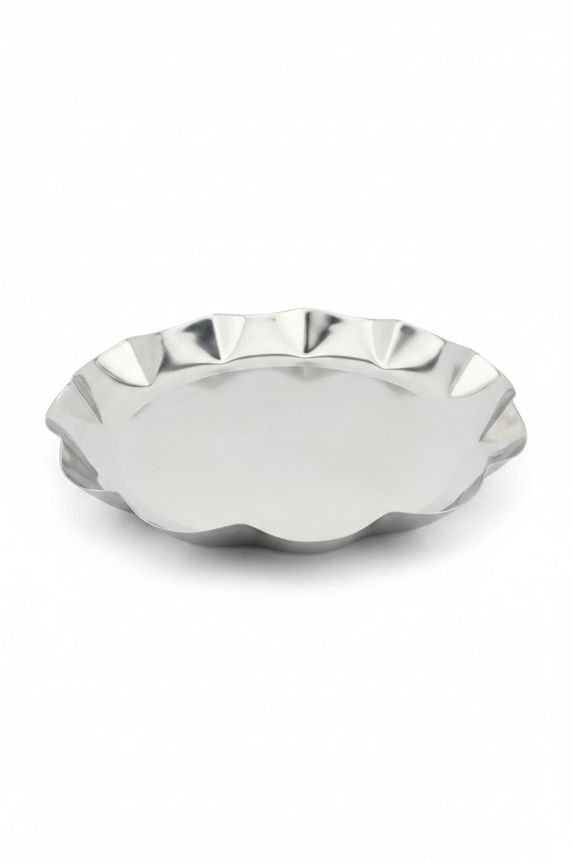 Lucky Tiger Stainless Steel Wavy Decorative Bowl(SO-7788-B)