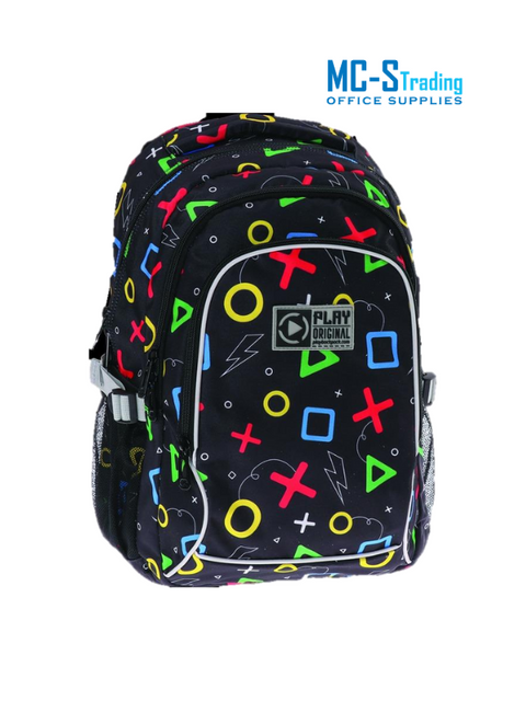SD Unisex Black School Bag 161924