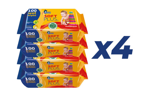 Sanita Gipsy Multi-Purpose Wet Wipes 100 Pcs (3+1 Free) | Sanita In Lebanon