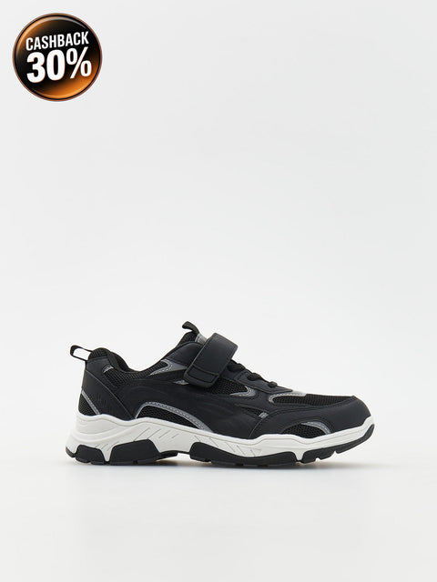 Reserved Boy's Black Sports Sneakers With Velcro | Reserved In Lebanon