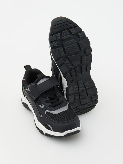 Reserved Boy's Black Sports Sneakers With Velcro | Reserved In Lebanon