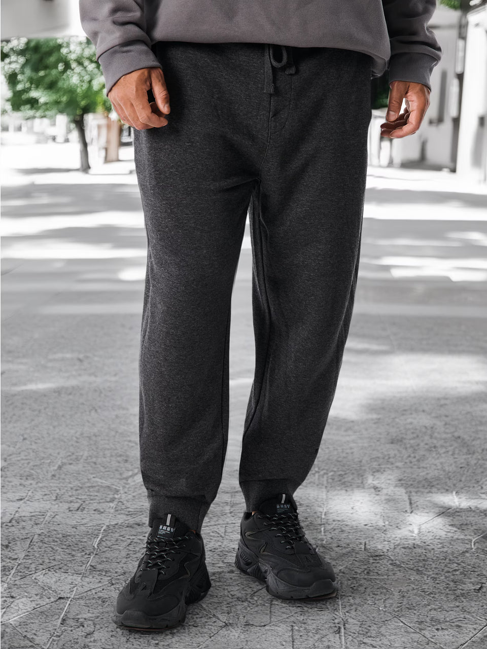 Sinsay Men's Dark Grey Jogger Pants | Sinsay In Lebanon