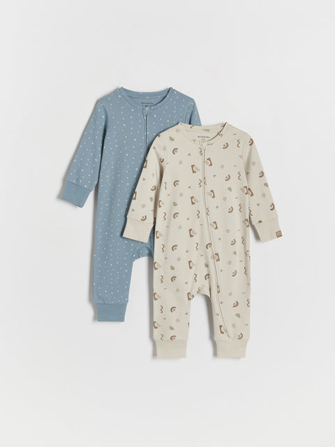 Reserved Baby Boy's Multicolored Cotton Overalls 2 Pack | Reserved In Lebanon