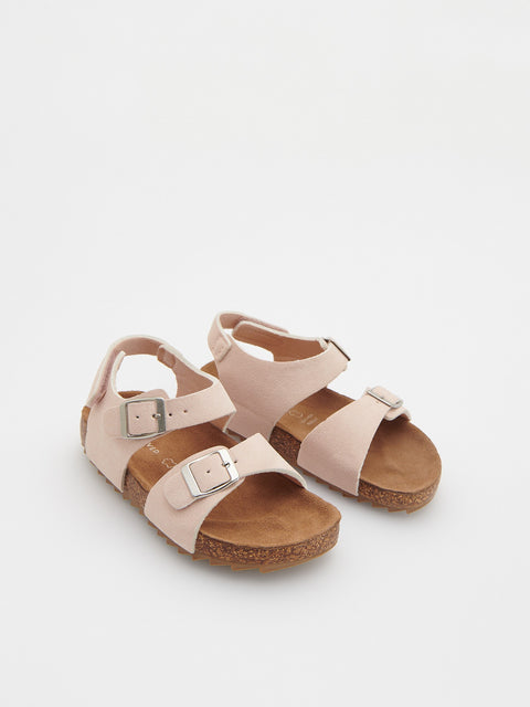 Reserved Baby Girl's Light Pink Suede Sandal | Reserved In Lebanon