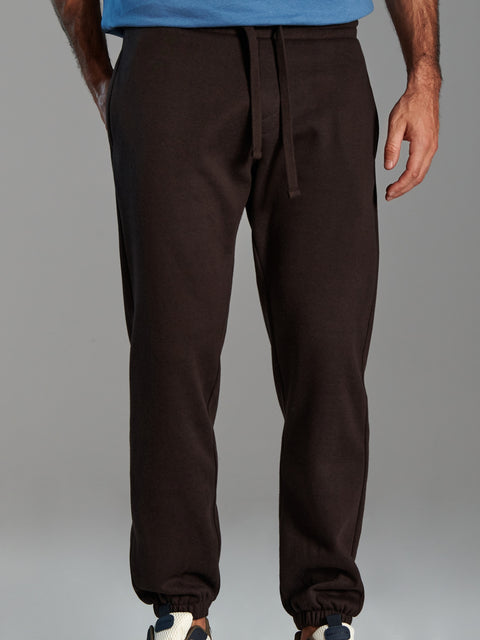 Sinsay Men's Dark Brown Sweatpants With Cuffs | Sinsay In Lebanon