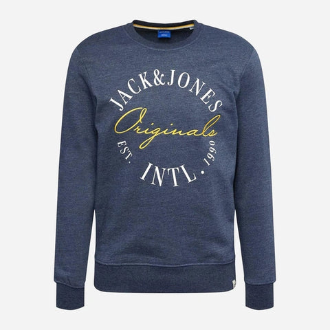 Jack & Jones Men's Navy Long Sleeve Sweatshirt | Jack & Jones In Lebanon
