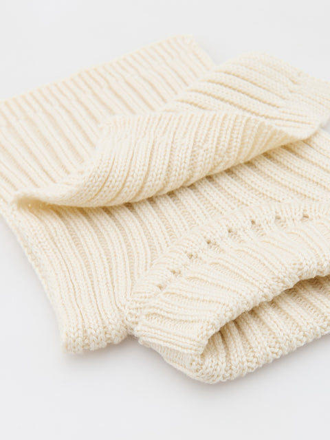 Reserved Baby Girl's Off White Knitted Turtleneck Scarf | Reserved In Lebanon