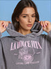 Sinsay Women's Light Grey Printed Sport Hoodies | Sinsay In Lebanon