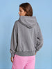 Sinsay Women's Light Grey Printed Sport Hoodies | Sinsay In Lebanon