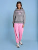 Sinsay Women's Light Grey Printed Sport Hoodies | Sinsay In Lebanon