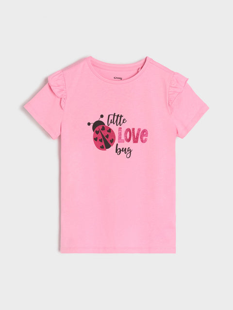 Sinsay Baby Girl's Pink Ladybug Printed T-Shirts 2-Pack | Sinsay In Lebanon
