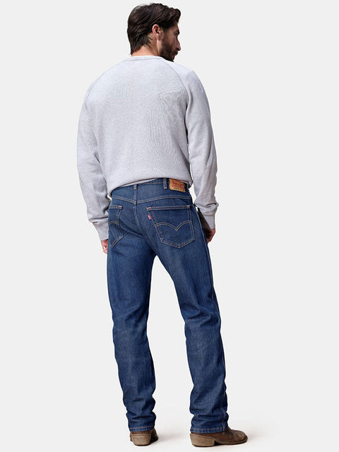 Levi’s Men's Blue Western Fit Stretch Straight Leg Jeans |Levi’s  in Lebanon