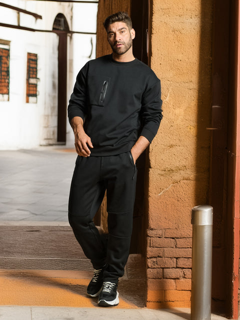 Sinsay Men's  Black With Cuffs Sweatpants| Sinsay in Lebanon