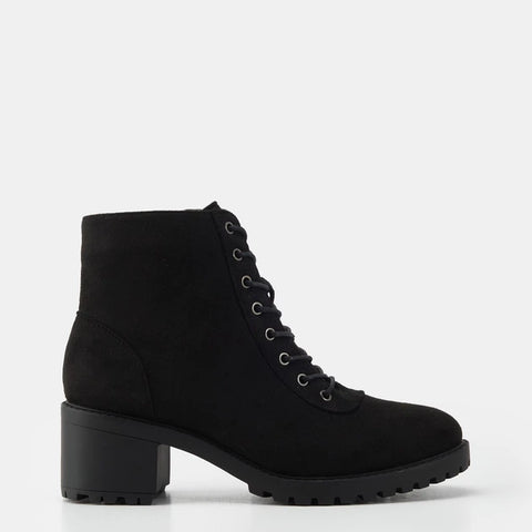 Sinsay Women Black Lace-Up Block Heel Ankle Boots | Sinsay in Lebanon
