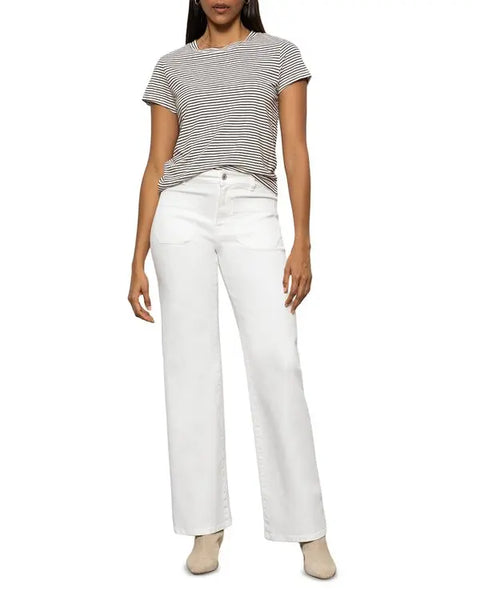 Sanctuary Women's Off White & Black Striped T-Shirt | Sanctuary In Lebanon