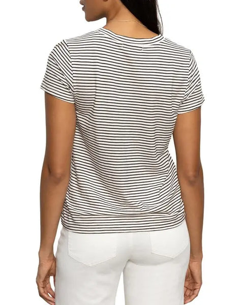 Sanctuary Women's Off White & Black Striped T-Shirt | Sanctuary In Lebanon