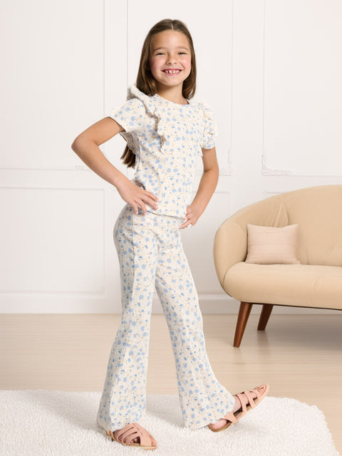 Sinsay Girl's Beige Leggings With Print | Sinsay In Lebanon