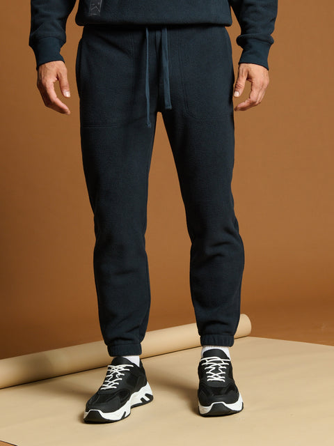 Sinsay Men's Navy Tie Waist Belt Sweatpants   | Sinsay in Lebanon