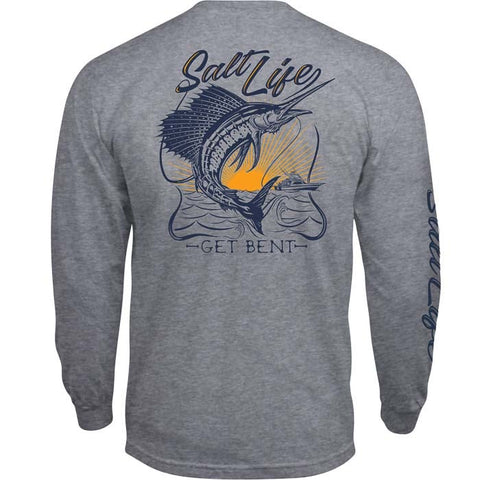 Salt Life Men's Grey Sweatshirt ABF744 shr(ll34)