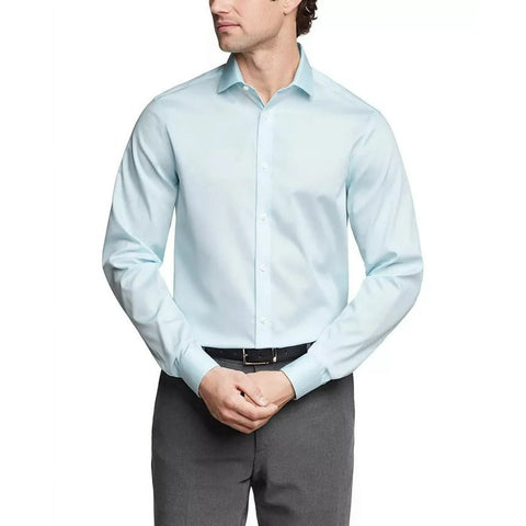 Calvin Klein Men's Light Blue Steel Slim Fit Stretch Shirt | Calvin Klein In Lebanon