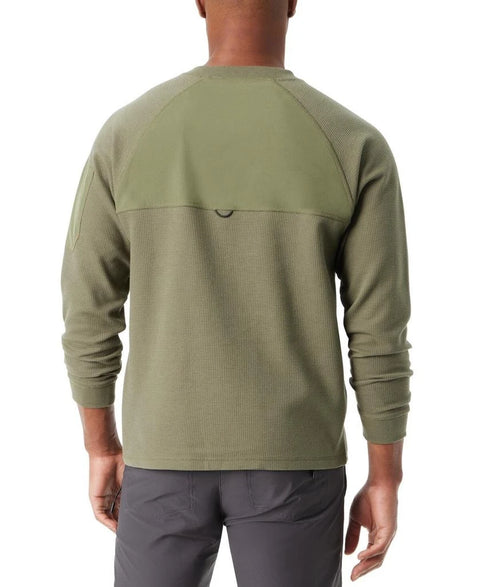 Bass Outdoor Men's Green Henley Neck Relaxed Fit Blouse | Bass Outdoor In Lebanon