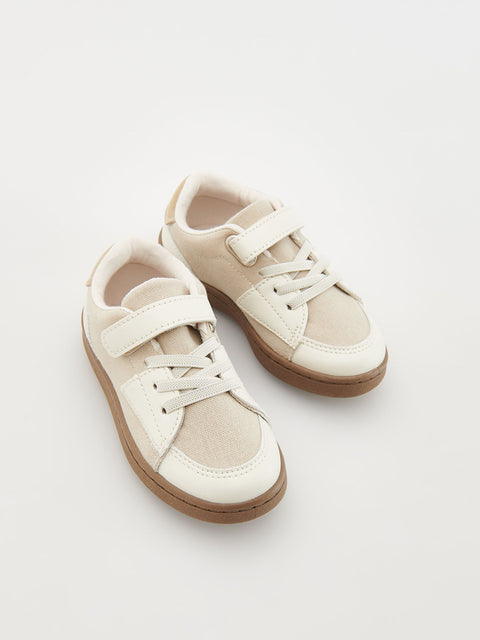 Reserved Baby Boy's Beige Velcro Fastener Sneakers | Reserved In Lebanon