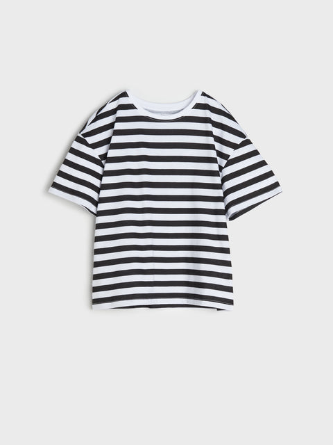 Sinsay Girl's White Striped Short-Sleeve T-Shirts 2-Pack | Sinsay In Lebanon