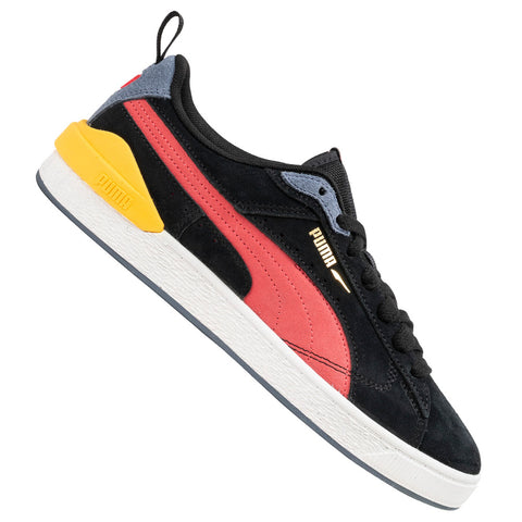 Puma Unisex Black-Paradise Pink Suede Bloc Sneakers | Puma In Lebanon