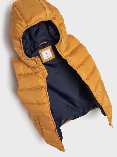 Sinsay Boy's Yellow Quilted Puffer Hooded Vest |Sinsay In Lebanon