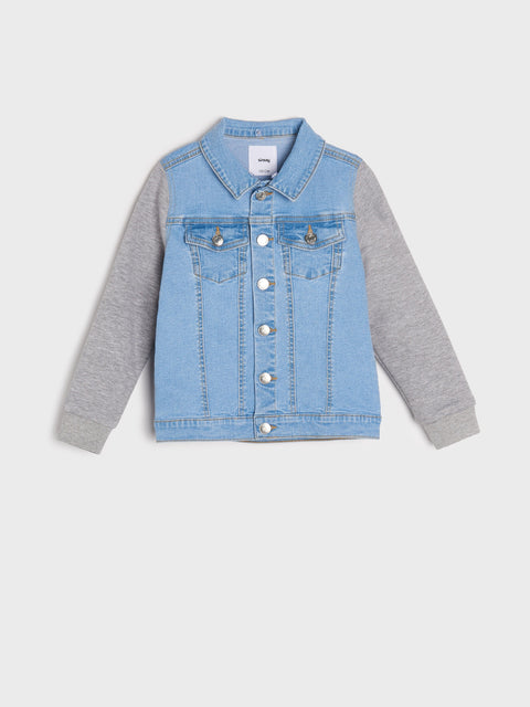 Sinsay Boy's Light Blue Denim Hooded Jacket | Sinsay In Lebanon