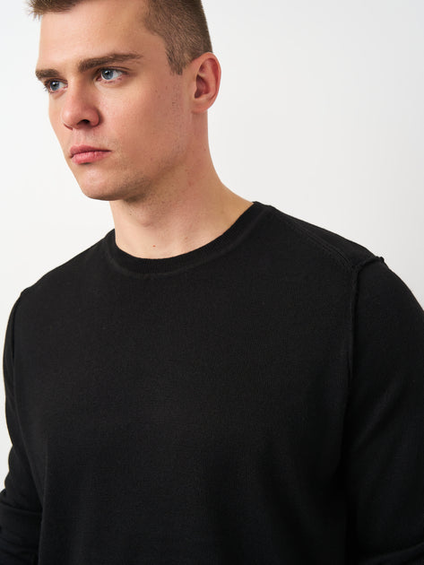 Only & Sons Men's Black Crew Neck Blouse | Only & Sons In Lebanon