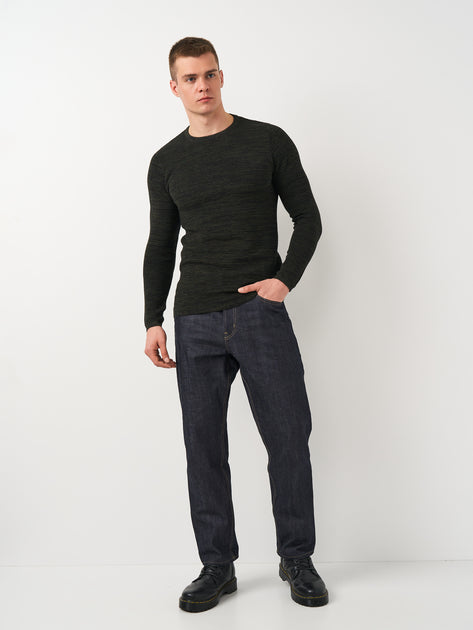 Rebel Men's Black & Green Stripped Blouse | Rebel In Lebanon