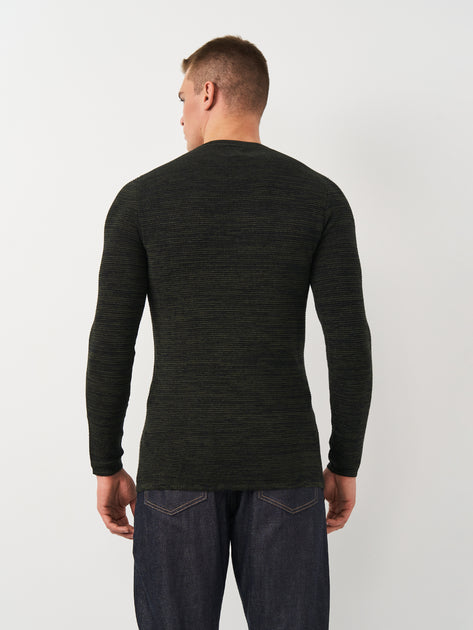 Rebel Men's Black & Green Stripped Blouse | Rebel In Lebanon