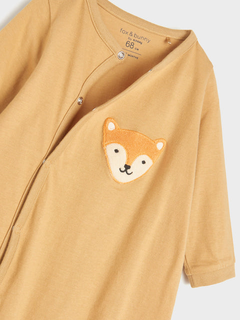 Sinsay Fox & Bunny Baby Boy's  Camel Fox Print Overall | Sinsay In Lebanon