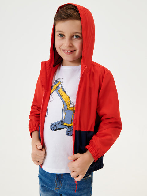 Sinsay Boy's Red Hooded Jacket | Sinsay In Lebanon