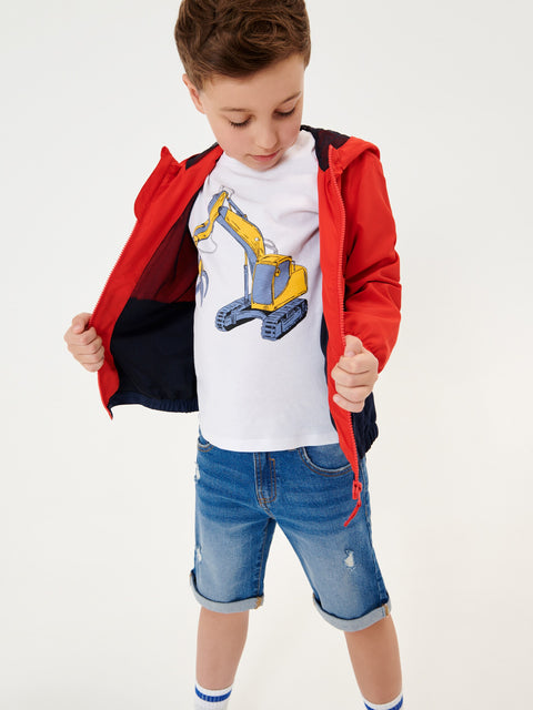 Sinsay Boy's Red Hooded Jacket | Sinsay In Lebanon