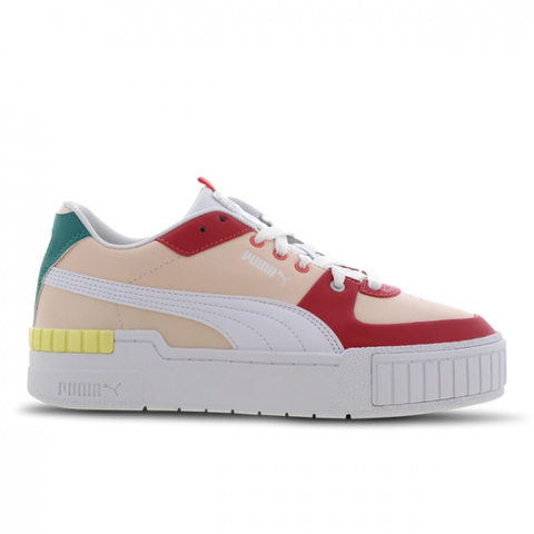 Puma Women's White & Core Pink American Beauty Cali Sport Rose Sneakers |Puma In Lebanon