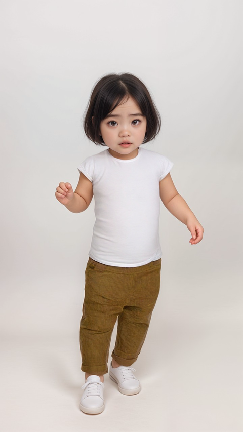 POMPdeLUX Baby Girl's Camel Velvet Leggings |POMPdeLUX in Lebanon